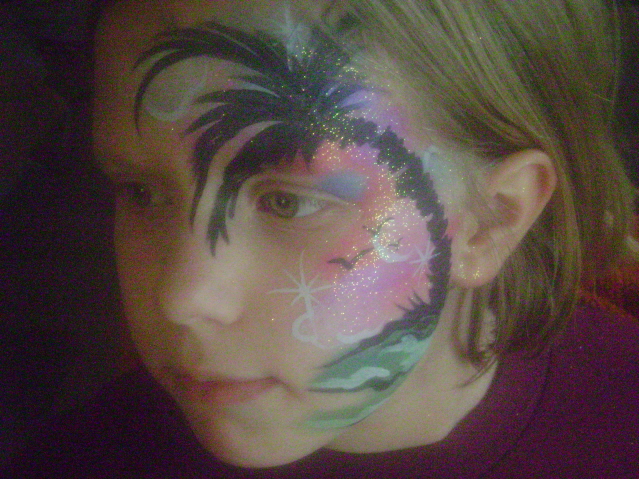 Anderson, SC face painter amazing face painting