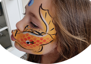 face painting is a popular option for kid's parties