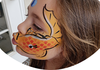 face painting is a popular option for kid's parties